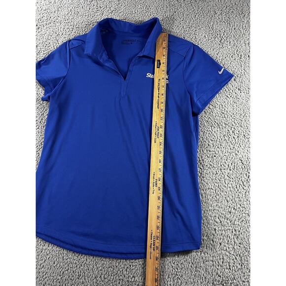 Nike Golf Polo Dri Fit Shirt Women Large Staffmark Group Employee Short‎ Sleeve - Picture 6 of 7